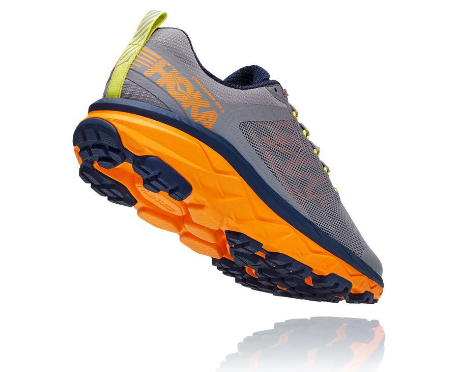 Hoka One One Mens Trail Shoes - Challenger ATR 5 - Grey - HBON25346